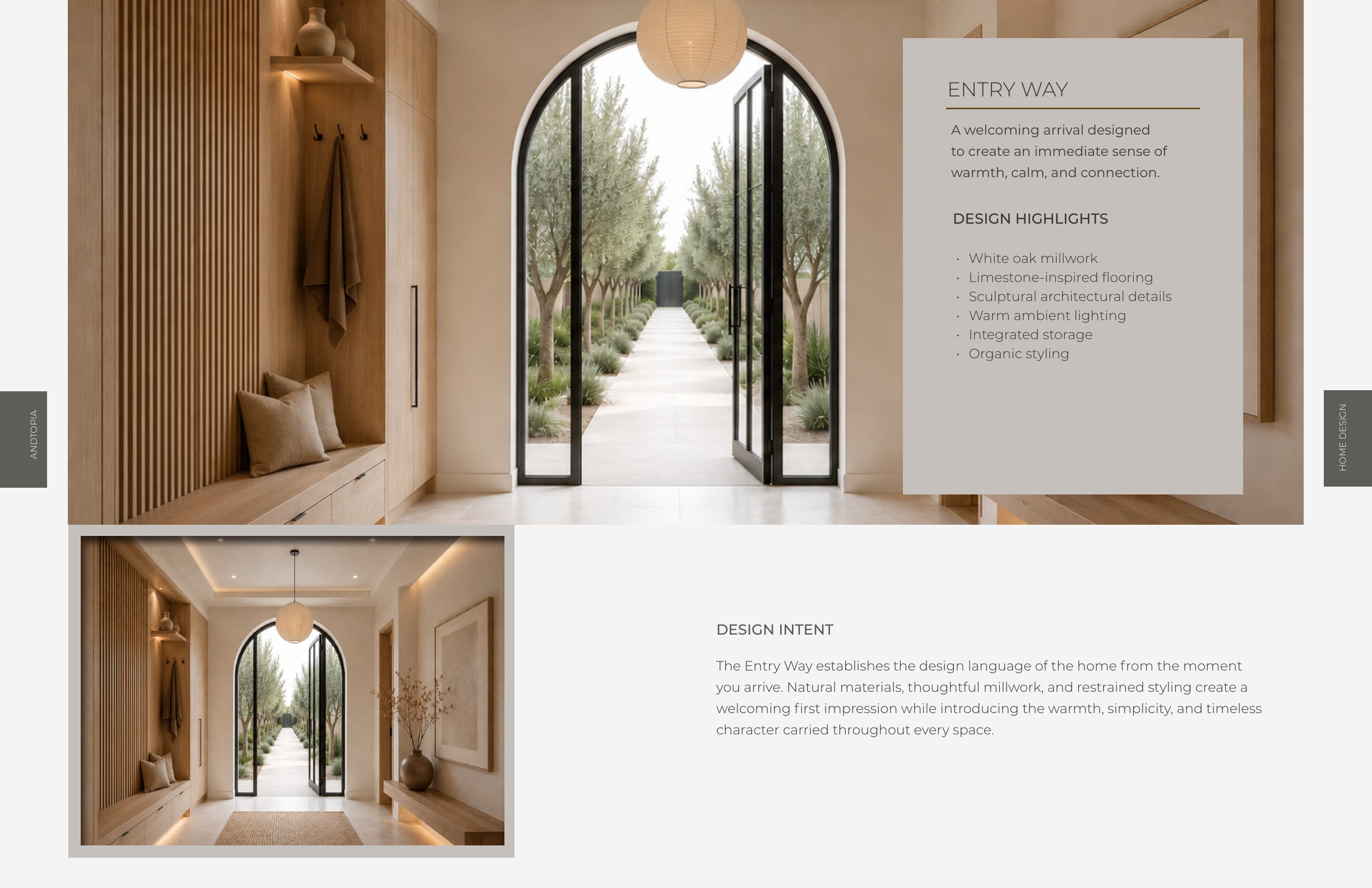 Entryway design direction spread